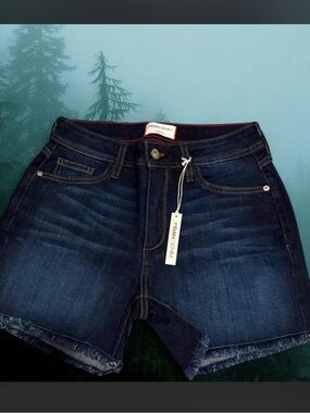 NWT Fran Denim "Lauren" Athletic Fit Shorts Size 26